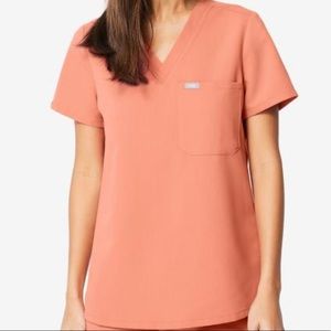 ISO Figs Catarina Top in Coral XXS